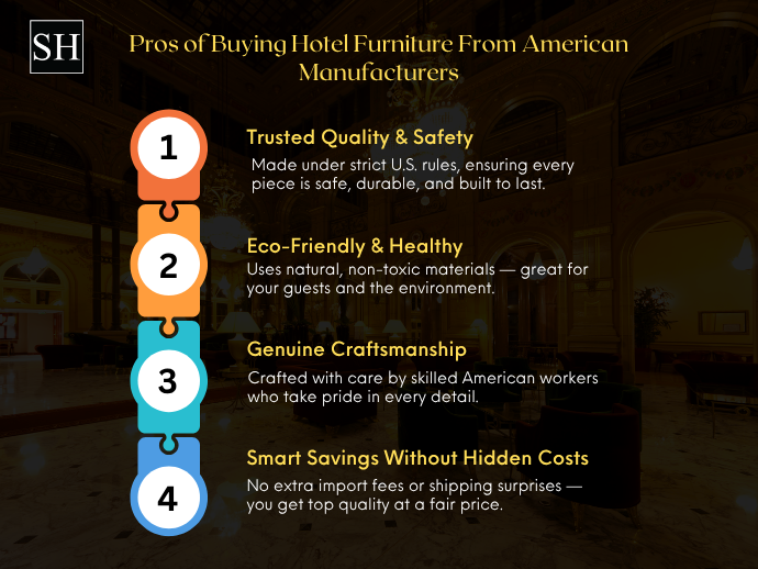 Pros of Choosing an American Hotel Furniture Manufacturer